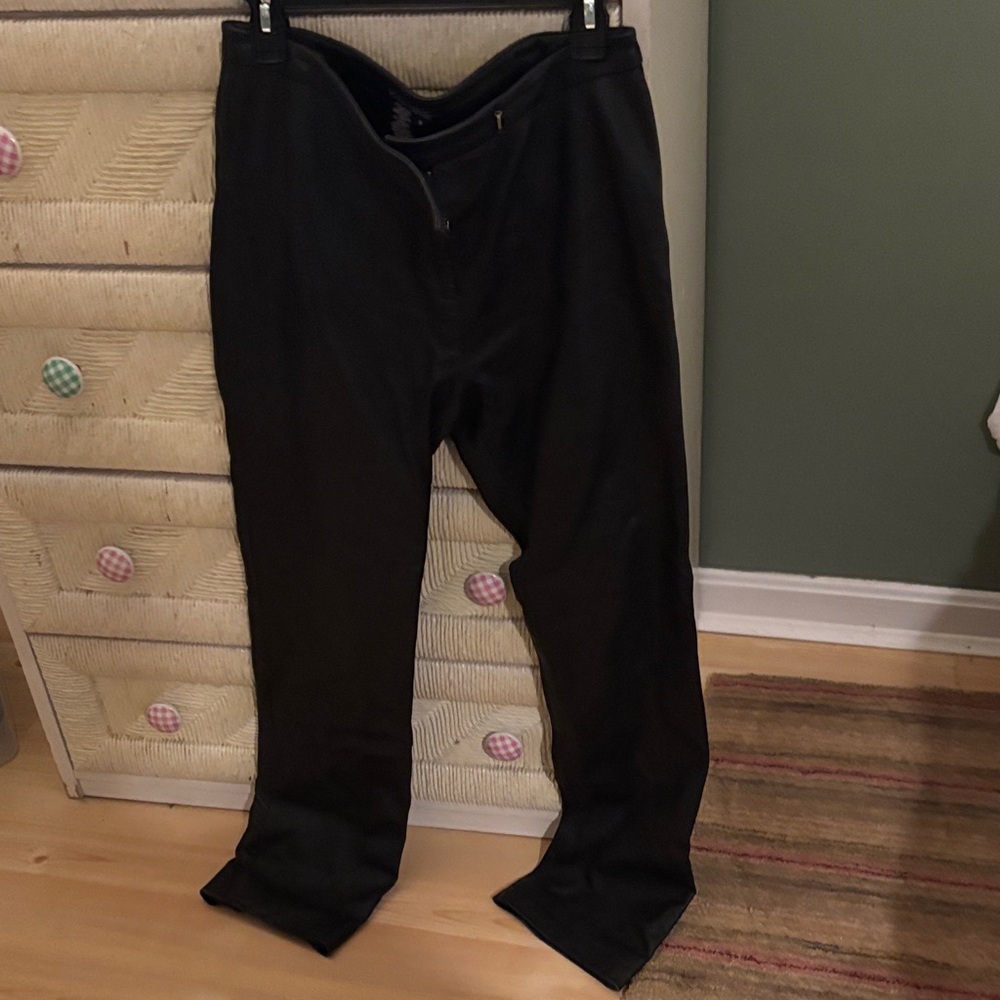 BCBG Women’s Classic Black Leather Pants